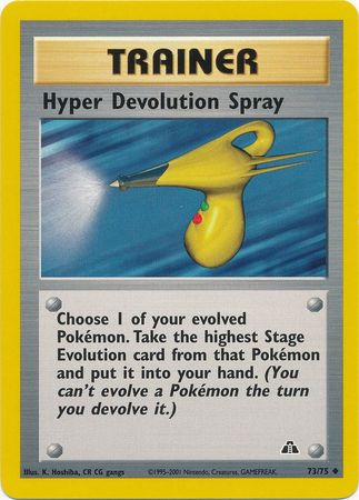 Spray de hiperdevolución (73/75) [Neo Discovery Unlimited] 