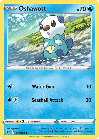 Oshawott (033/185) [Espada y escudo: voltaje vivo] 