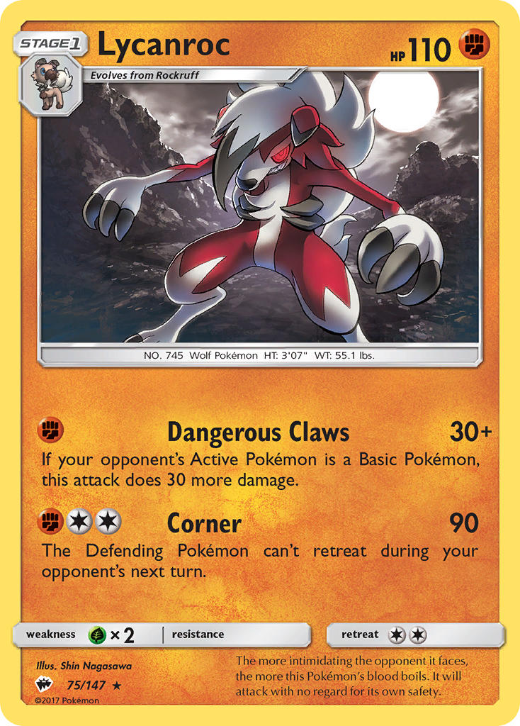 Lycanroc (75/147) [Sol y Luna: Sombras ardientes] 