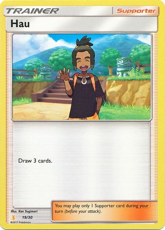 Hau (19/30) [Sol y Luna: Kit de entrenador - Alolan Raichu] 