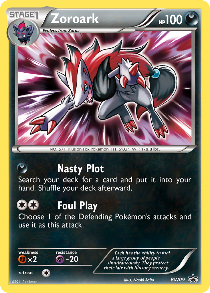 Zoroark (BW09) [Blanco y negro: Promociones de Black Star] 
