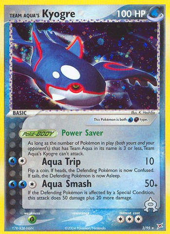 Kyogre del Equipo Aqua (3/95) [EX: Equipo Magma vs Equipo Aqua] 