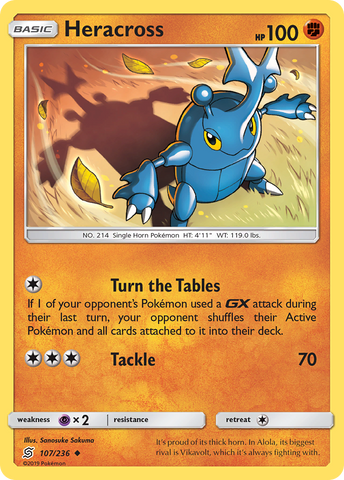 Heracross (107/236) [Sol y Luna: Mentes unificadas] 