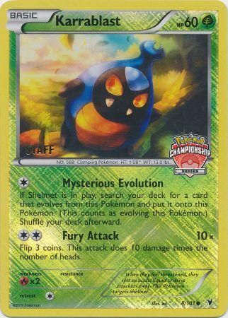 Karrablast (8/101) (Personal de promoción del campeonato) [Blanco y negro: Victorias nobles] 