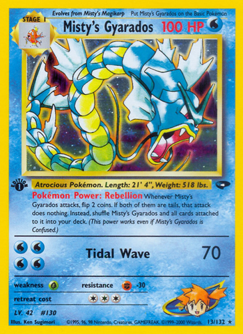 Gyarados de Misty (13/132) [Gym Challenge 1.ª edición] 