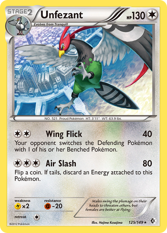 Unfezant (125/149) [Blanco y negro: Límites cruzados] 