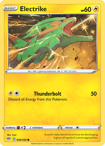 Electrike (058/189) [Espada y escudo: Oscuridad en llamas] 