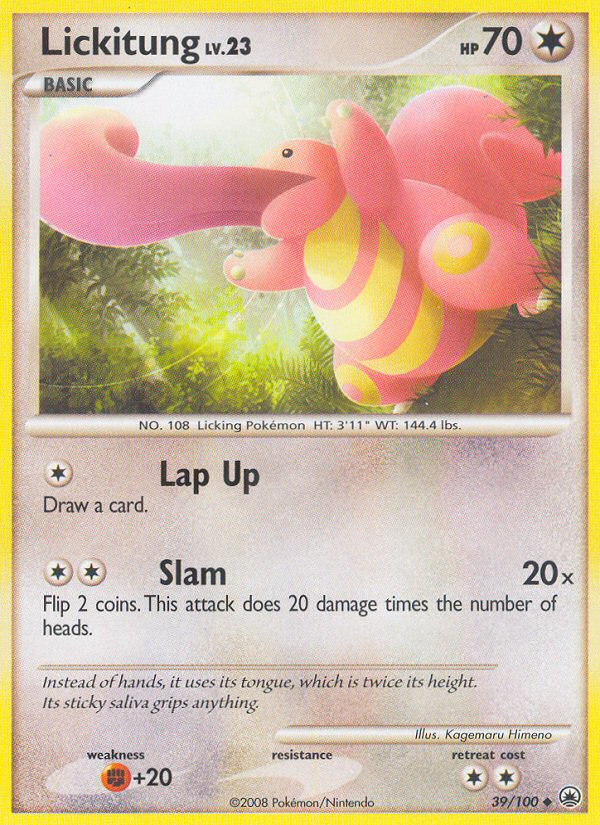 Lickitung (39/100) [Diamante y Perla: Amanecer majestuoso] 