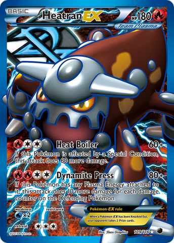 Heatran EX (109/116) [Blanco y negro: Congelación de plasma] 