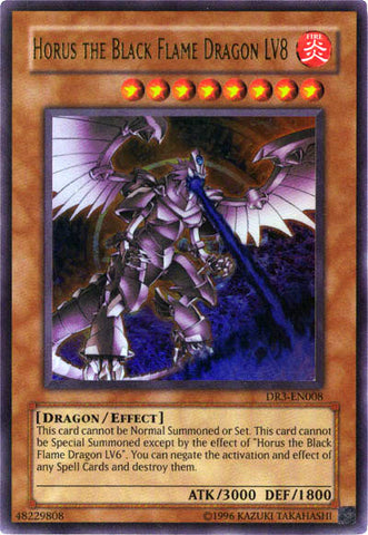 Horus el Dragón de Llama Negra LV8 [DR3-EN008] Ultra Raro 