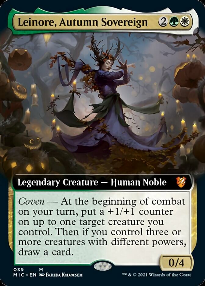 Leinore, Soberana del Otoño (Arte ampliado) [Innistrad: Comandante de la caza de medianoche] 
