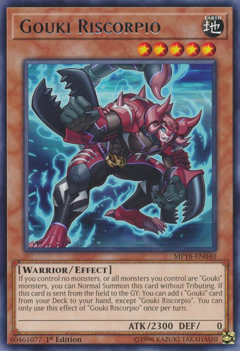 Gouki Riscorpio [MP18-EN040] Raro 