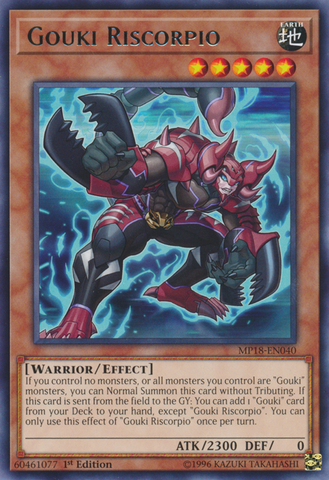 Gouki Riscorpio [MP18-EN040] Raro 