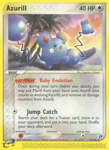 Azurill (31/100) [EX: Tormenta de arena] 