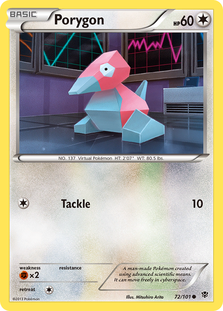 Porygon (72/101) [Blanco y negro: Explosión de plasma] 