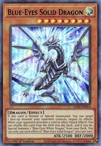 Dragón sólido de ojos azules (azul) [LDS2-EN014] Ultra raro 