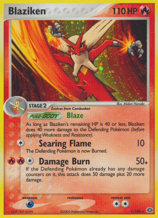 Blaziken (1/106) [EX: Esmeralda] 
