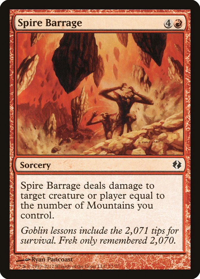 Spire Barrage [Mazos de duelo: Venser contra Koth] 