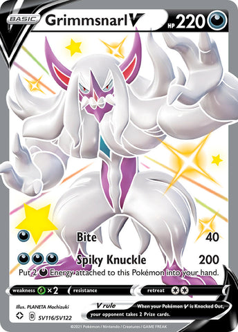 Grimmsnarl V (SV116/SV122) [Espada y escudo: Destinos brillantes] 