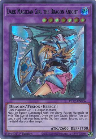 La Chica Maga Oscura, el Caballero Dragón (Arte alternativo) (Azul) [DLCS-EN006] Ultra raro 
