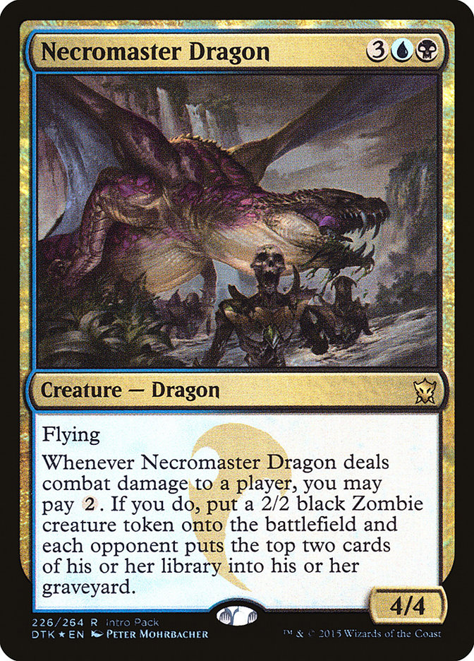 Dragón Necromaster (Paquete de introducción) [Promociones de Dragones de Tarkir] 