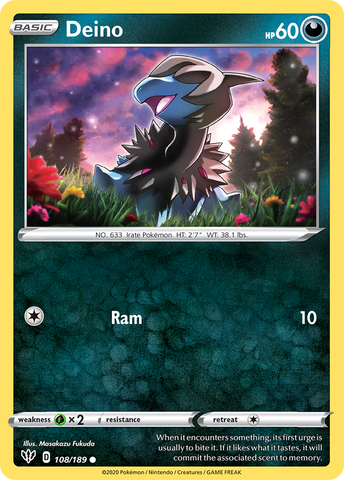 Deino (108/189) [Espada y escudo: Oscuridad en llamas] 