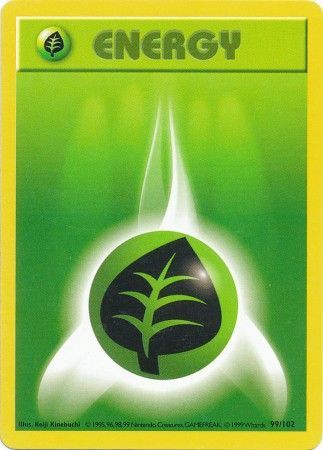Energía de hierba (99/102) [Conjunto básico Shadowless Unlimited] 