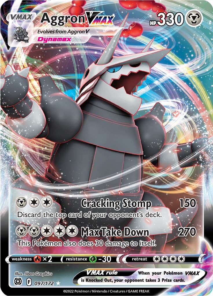 Aggron VMAX (097/172) [Espada y escudo: Estrellas brillantes] 