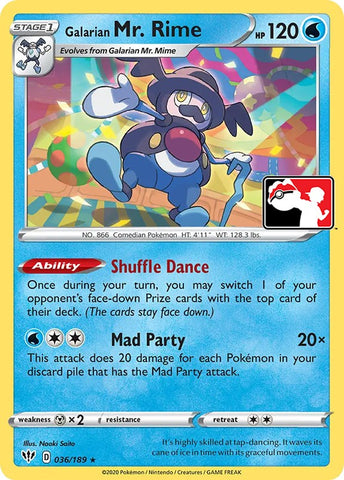 Galarian Mr. Rime (036/189) [Paquete de premios Serie uno] 
