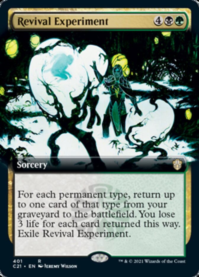 Experimento de avivamiento (arte extendido) [Commander 2021] 