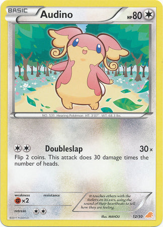 Audino (30/12) [Blanco y negro: Kit de entrenamiento - Excadrill] 