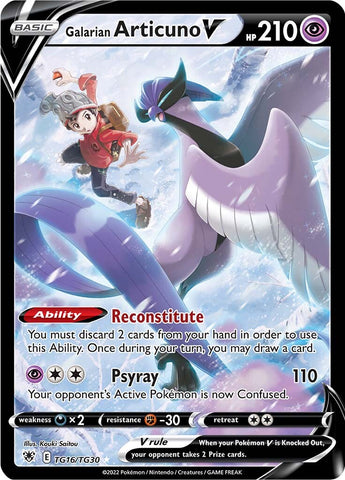 Galarian Articuno V (TG16/TG30) [Espada y escudo: Resplandor astral] 