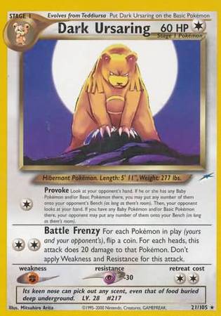 Ursaring oscuro (21/105) [Neo Destiny Unlimited] 
