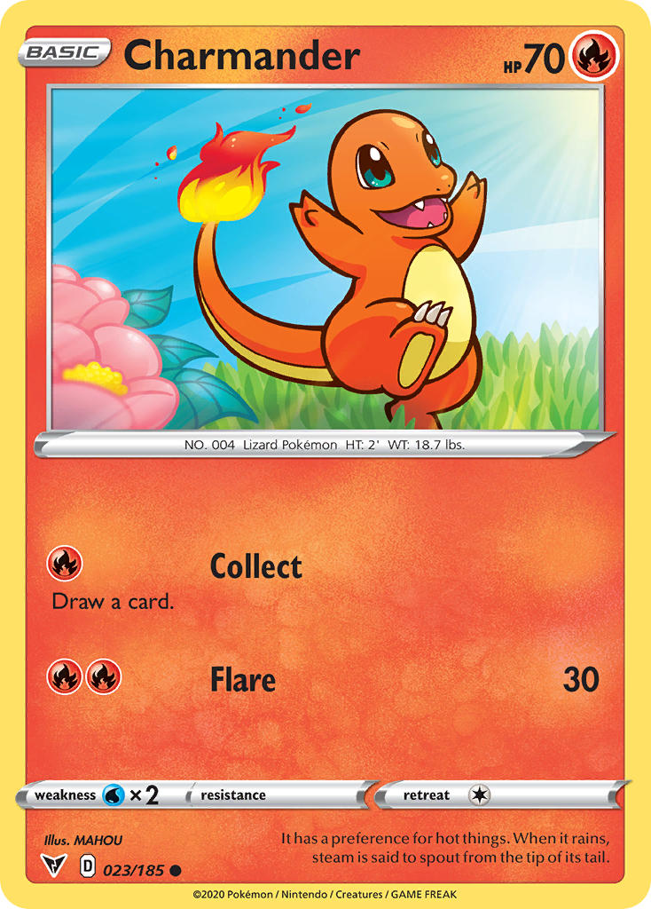 Charmander (023/185) [Espada y escudo: voltaje vivo] 