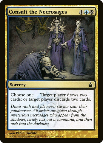 Consulta a los Necrosages [Ravnica: Ciudad de los Gremios] 