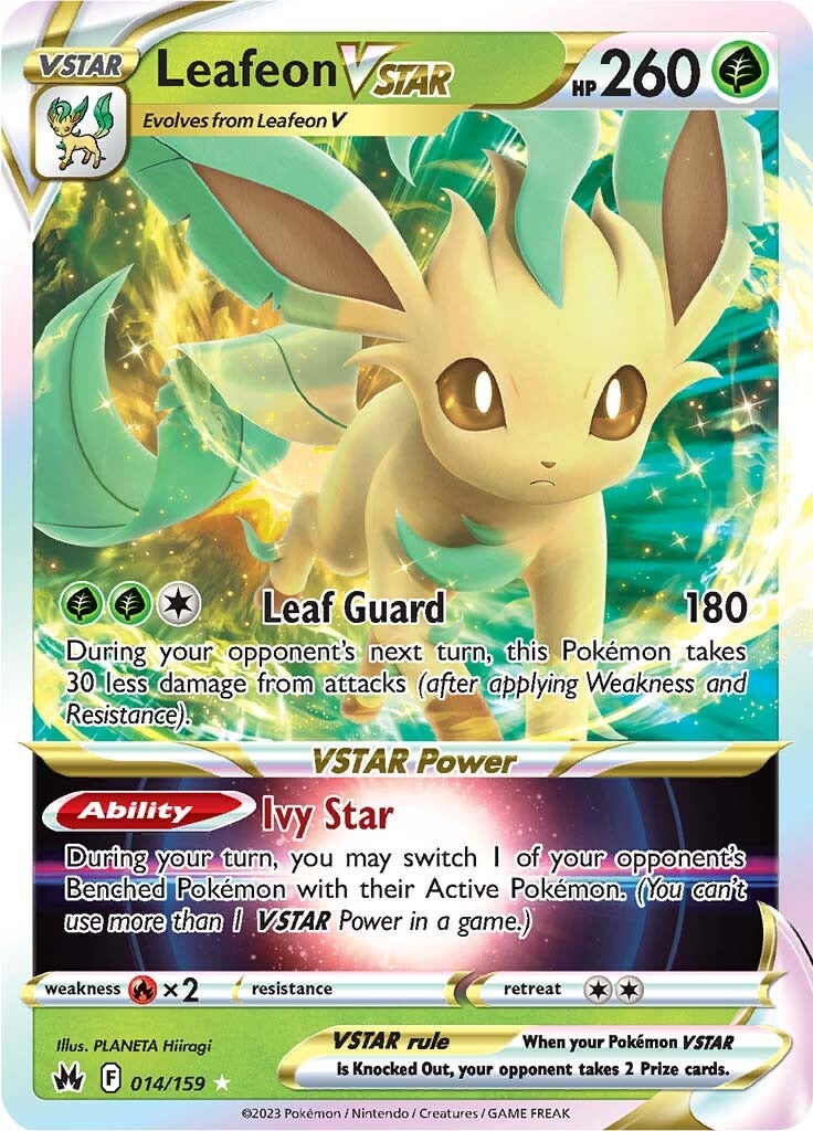 Leafeon VSTAR (014/159) [Espada y escudo: Crown Zenith] 