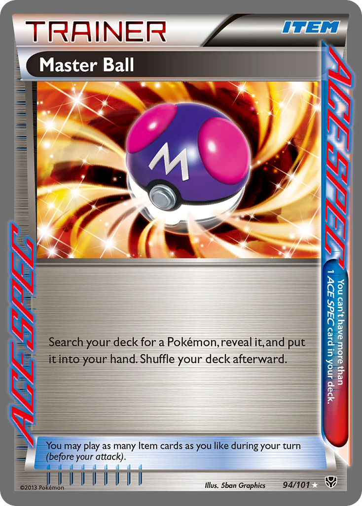 Master Ball (94/101) [Blanco y negro: Explosión de plasma] 
