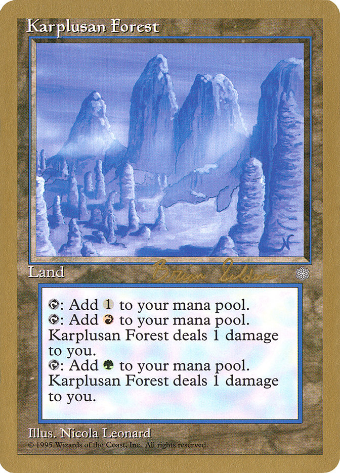 Bosque Karplusan (Brian Selden) [World Championship Decks 1998] 