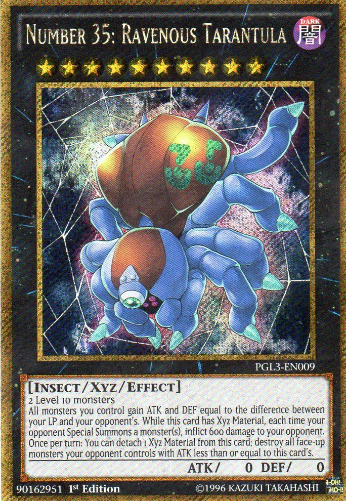 Número 35: Tarántula Voraz [PGL3-EN009] Gold Secret Rare 