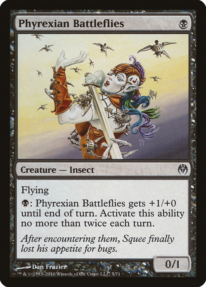 Moscas de batalla pirexianas [Mazos de duelo: Phyrexia contra la Coalición] 