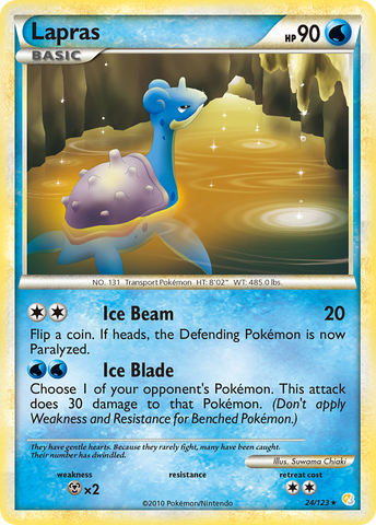 Lapras (24/123) [HeartGold y SoulSilver: Conjunto básico] 