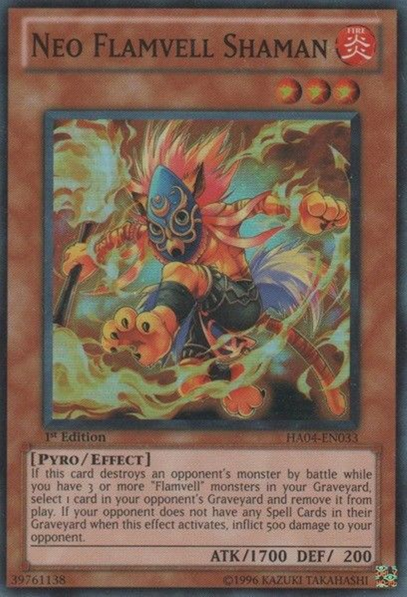 Chamán Neo Flamvell [HA04-EN033] Súper Raro 