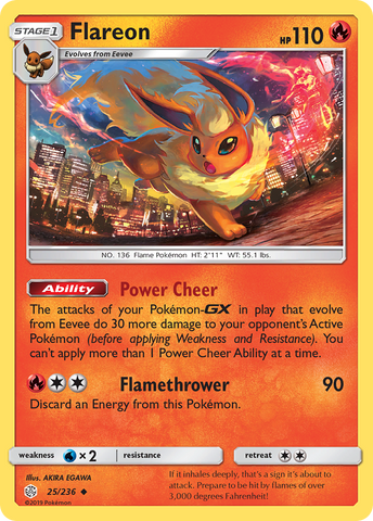 Flareon (25/236) [Sol y Luna: Eclipse cósmico] 