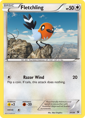 Fletchling (31/39) [XY: Conjunto inicial de Kalos] 