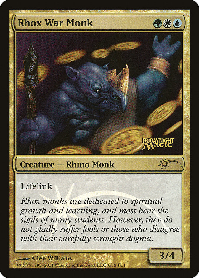 Monje de guerra Rhox [Friday Night Magic 2011] 