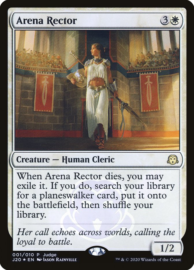 Arena Rector [Tarjetas de regalo para jueces 2020] 