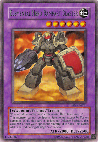 Elemental Hero Rampart Blaster [DR04-EN093] Raro 