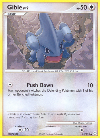 Gible (85/123) [Diamante y perla: tesoros misteriosos] 