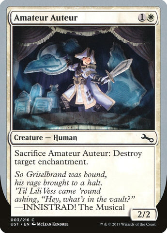 Autor aficionado (INNISTRAD! El musical) [inestable] 