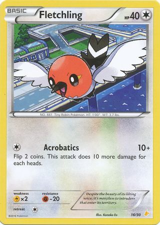 Fletchling (16/30) [XY: Kit de entrenador 3 - Pikachu Libre] 